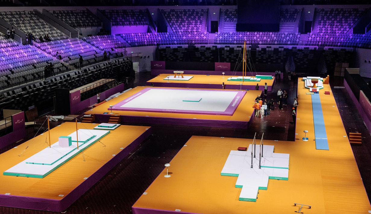 Indonesia terpilih sebagai tuan rumah Kejuaraan Dunia Gimnastik 2025 yang ke-53. (AFP/Yasuyoshi Chiba)