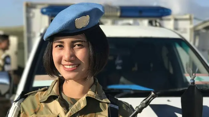 Anggota TNI Cantik (Sumber Foto: Instagram/aparatcakep)