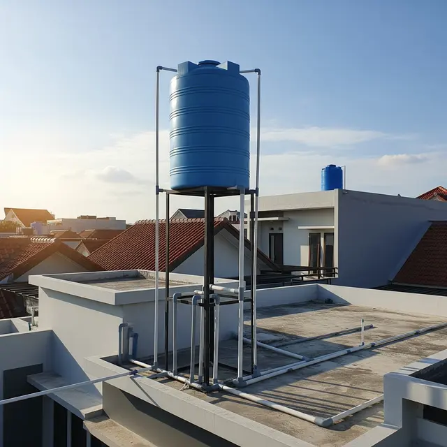 Ilustrasi toren air (Image by Gemini AI)