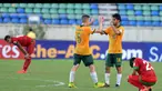 Timnas Indonesia U19 dikalahkan Australia 0-1 di Yangon, Myanmar, (12/10/2014). (ANTARA FOTO/Andika Wahyu)