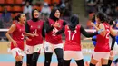 Finis di posisi ketiga juga menyegel tempat Srikandi Merah Putih untuk berlaga di AVC Nations Cup tahun depan. (Bola.com/Bagaskara Lazuardi)