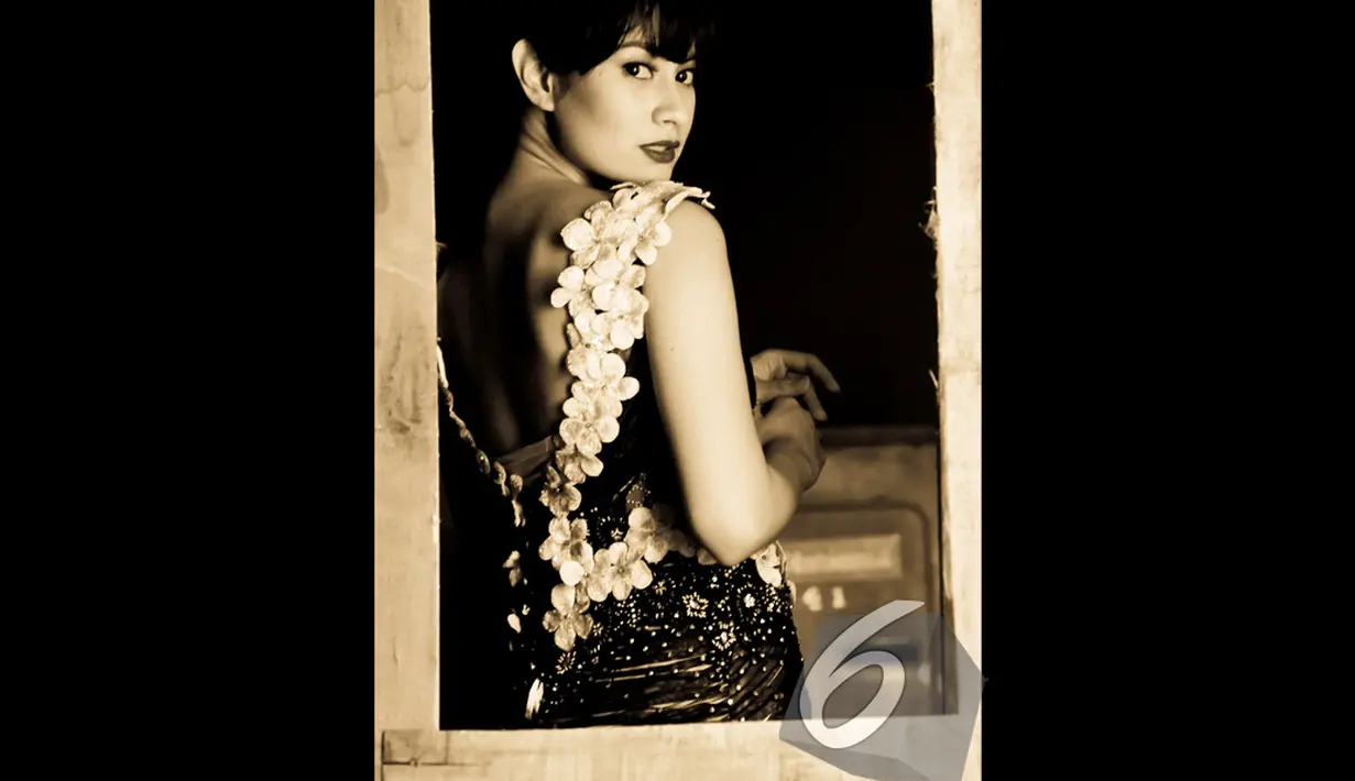 Vicky Monica lahir pada 17 April 1990. Ia mengawali karirnya sebagai model catwalk. Foto diambil pada Senin (1/12/2014). (Liputan6.com/Faisal R Syam)