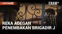 Reka adegan penembakan Brigadir J