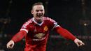 Wayne Rooney (402) - Rooney merupakan salah satu striker terbaik yang pernah dimiliki The Red Devils. Berkat penampilan apiknya, Rooney dimainkan 402 kali saat Manchester United dinahkodai Sir Alex Ferguson. (AFP/Oli Scarff)