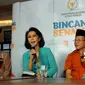 Kiri-kanan : Abdullah Hehamahua, Yenti Ganarsih, dan AM Fatwa saat diskusi Bincang Senator dengan tema “Penegakan Hukum dan Pemberantasan Korupsi di Indonesia”, Jakarta, Minggu (15/3/2015). (Liputan6.com/Faisal R Syam)