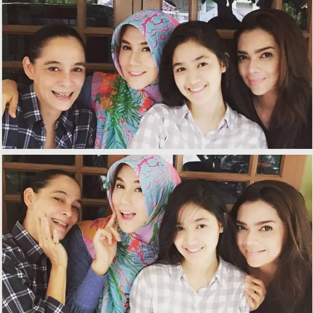 Kenang Sinetron Bidadari, Ini 6 Potret Persahabatan Nova Soraya dan Marini Zumarnis
