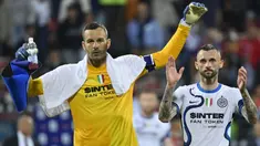 Sepanjang sejarah, Inter Milan tercatat telah menjadi klub terakhir bagi banyak pemain yang memutuskan pensiun sebagai pesepak bola. Termasuk 4 kiper berikut ini. (AFP/Alberto Pizzoli)