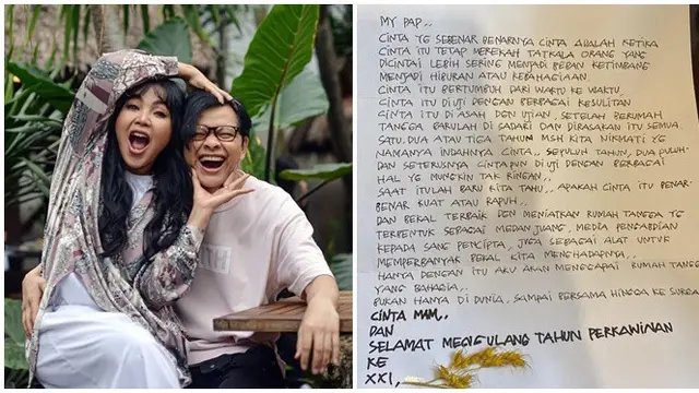 6 Surat Cinta Artis Untuk Pasangannya Ini Romantis, Masih Disimpan Rapi