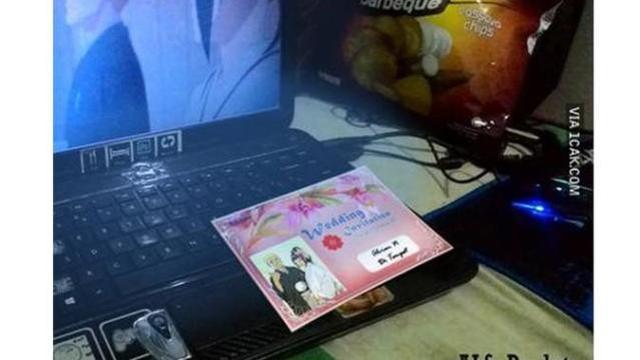 6 Potret Undangan Nikah Tema Naruto, Bak Jadi Warga Konoha