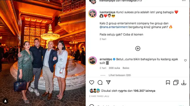 Raffi Ahmad Tertarik Kolaborasikan Rans Entertainment dengan HW Group, Akan Bergabung?