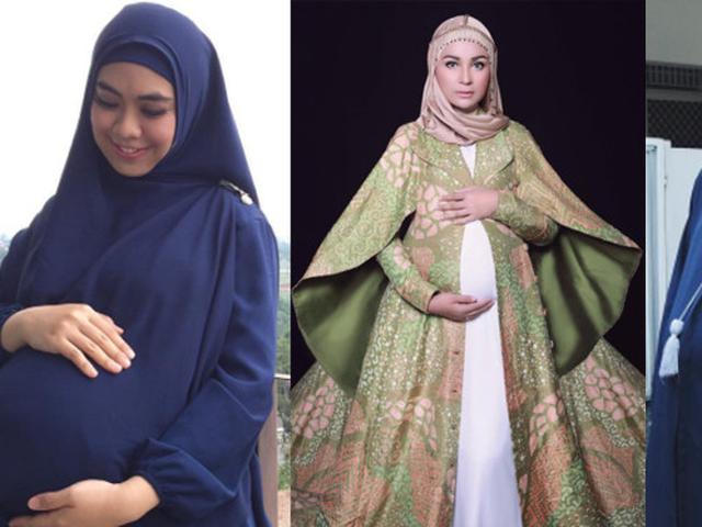 Sontek Inspirasi Gaya Bumil Ala 3 Artis Berhijab Ini Fashion Beauty Liputan6 Com