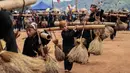 Perayaan panen Seren Taun digelar untuk melestarikan tradisi turun-temurun sebagai bagian dari warisan budaya. (Aditya AJI/AFP)