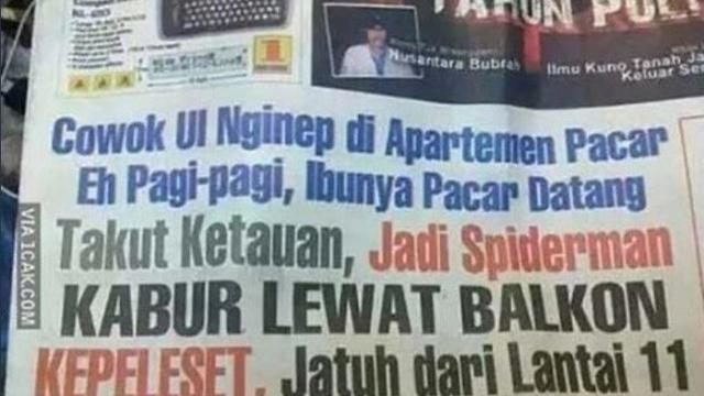 Judul koran nyeleneh