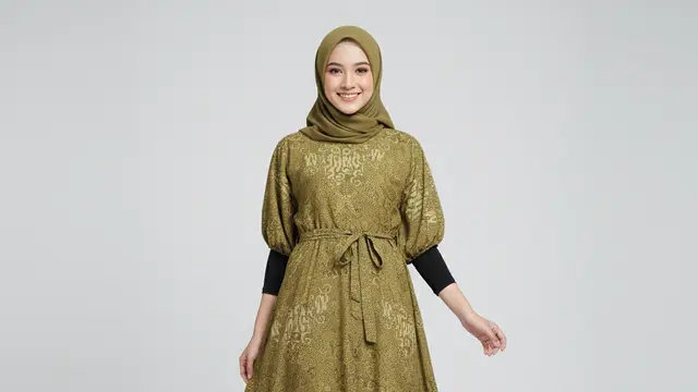 Model Gamis Batik Flowy Kain Ringan untuk Aktivitas Harian yang Stylish. Gemini