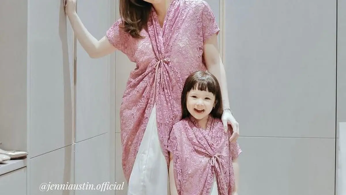 Dress brokat modern anak 2025