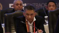 Wakil Ketua Umum (Waketum) PSSI, Iwan Budianto saat KLB PSSI di Hotel Shangri-La, Jakarta, Minggu (2/11/2019). Iwan akan memimpin PSSI selama empat tahun, dari 2019 hingga 2023. (Bola.com/M Iqbal Ichsan)