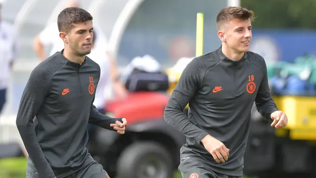 Semangat Pemain Chelsea Saat Latihan Jelang Hadapi Valencia