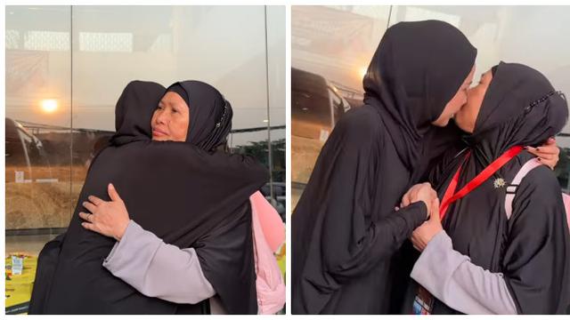 6 Potret Rara LIDA Antar Ibu Berangkat Haji, Perpisahan di Bandara Penuh Haru