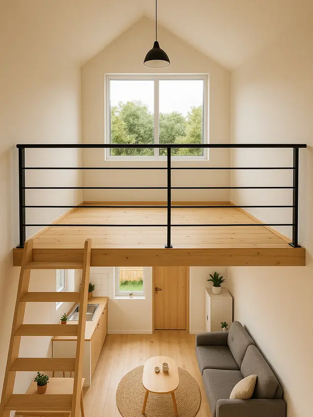 Gambar Desain Rumah Type 21 dengan Mezzanine, Solusi Cerdas untuk Ruang Terbatas