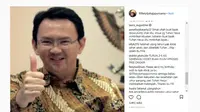 Ahok ulang tahun, akun Instagram adik kandung banjir ucapan (Foto Akun Instagram  fifiletytjahajapurnama)