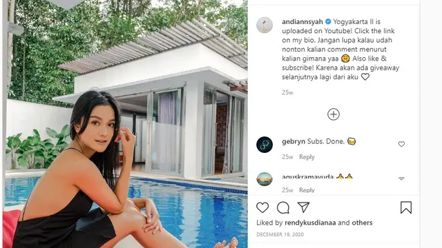 Andi Annisa Iasyah Sumber: IG @andiannsyah)