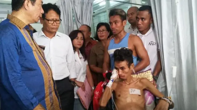 Valentinus Nahak berjuang melawan kanker (Hak Cipta: Kemenpora/frs)