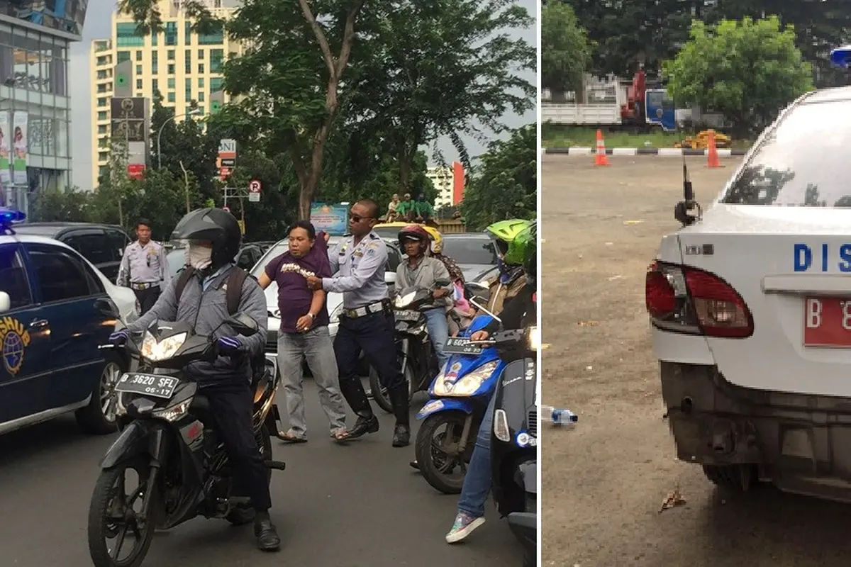 Beredar Foto Petugas Dishub Pukuli Pengendara Mobil di Jalan