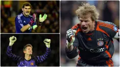 Liga Champions tidak hanya menjadi ajang untuk unjuk ketajaman para striker dalam mencetak, namun para penjaga gawang atau kiper adu tangguh dalam menjaga mistar gawang mereka dari kebobolan. Berikut kiper terbaik dunia dalam sejarah Liga Champions. (kolase foto AFP)