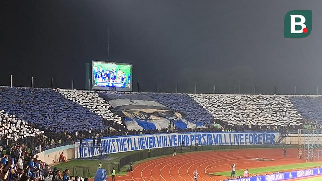 FOTO Suporter Persib Bandung di final BRI Liga 1 2023/2024