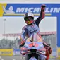 Pembalap Gresini Racing, Marc Marquez. (LOU BENOIST / AFP)