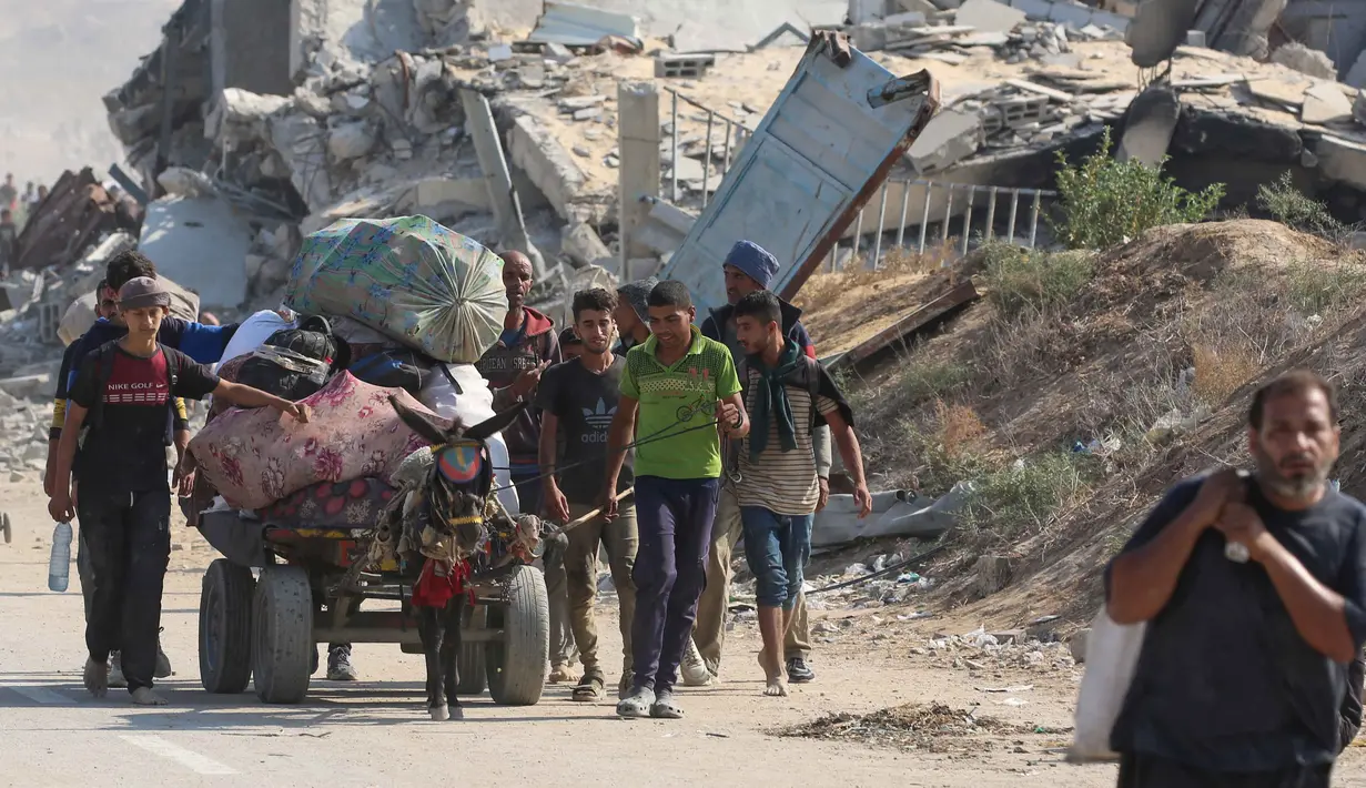 Kementerian Kesehatan Gaza pada Kamis (25/9/2025) mencatat setidaknya 65.502 warga Palestina tewas dalam genosida Israel di Jalur Gaza sejak Oktober 2023. (Eyad BABA/AFP)