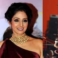 Sridevi dan Elvis Presley. (STR/AFP dan Billboard)