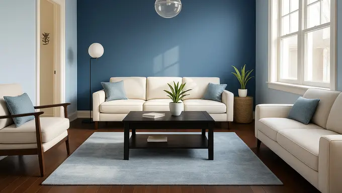 Gradasi Warna Rumah Biru-Putih: Keanggunan Modern Klasik
