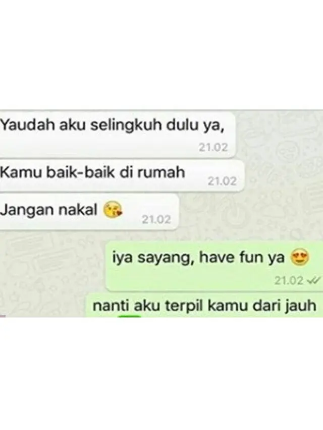 6 Chat 'Sayang Jangan Nakal' Ini Malah Bikin Jomblo Ngakak