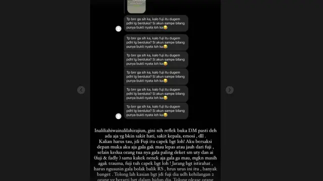 Sahabat Buka Suara Soal Uang Duka dan Fuji Adik Bibi Andriansyah. (instagram.com/marissyaicha)