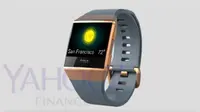 Purwarupa smartwatch Fitbit yang beredar di internet. (Foto: Yahoo Finance)