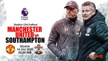 MANCHESTER UNITED VS SOUTHAMPTON  (Liputan6.com/Abdillah)