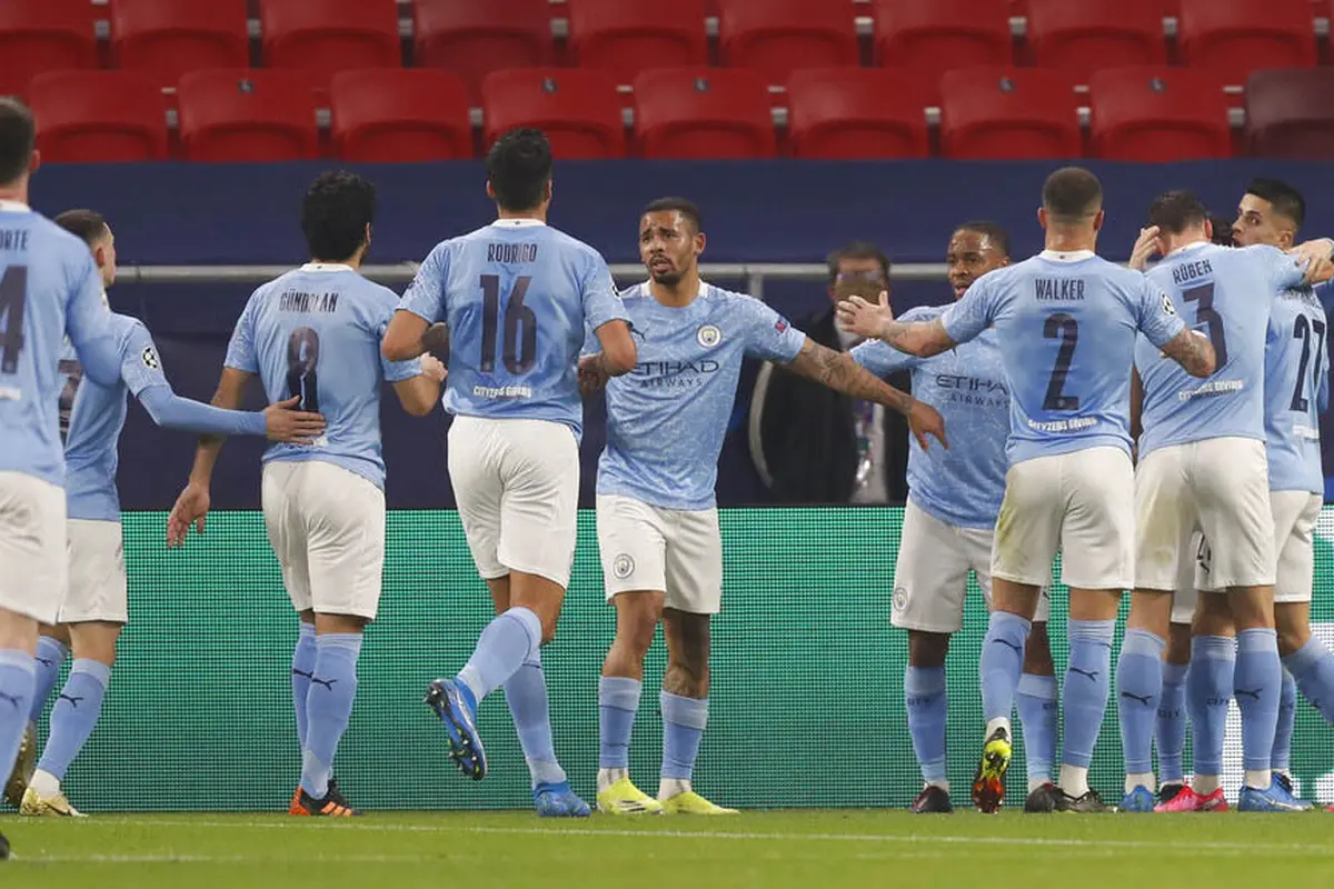 FOTO: Manchester City Masih Terlalu Tangguh Bagi Borussia Moenchengladbach