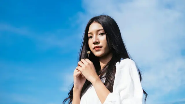 kalem langit biru cantik