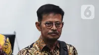 Syahrul Yasin Limpo didakwa melakukan perbuatan tersebut bersama-sama Sekjen Kementan nonaktif Kasdi dan mantan Direktur Kementan Hatta. (Liputan6.com/Angga Yuniar)