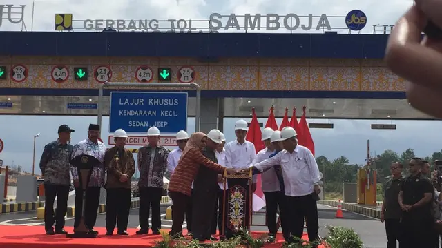 Jokowi Resmikan Tol Balsam