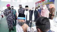 Wakil Presiden (Wapres) Ma'ruf Amin kunjungan kerja ke Pondok Pesantren (Ponpes) An-Nawawi Tanara, Kabupaten Serang, Provinsi Banten. (Foto: Kantor Sekretariat Wakil Presiden)