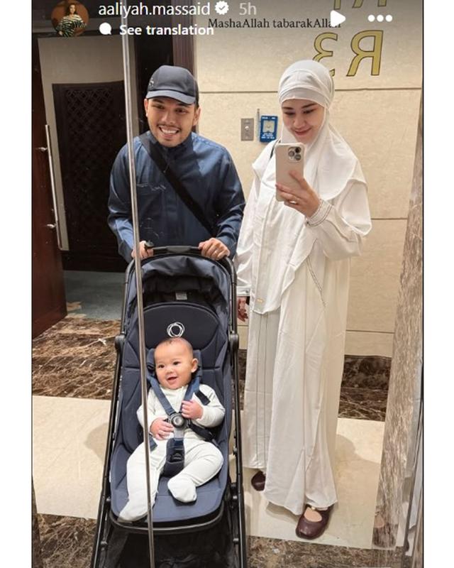6 Momen bahagia Aaliyah dan Thariq Halilintar umrah bareng Baby Arash