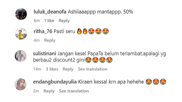 Capture komentar netizen
