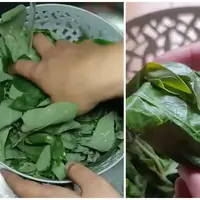 Ilustrasi merebus daun singkong (Image by Boom Dapoer on YouTube)