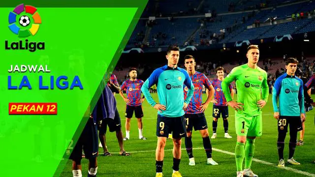 Berita Motiongrafis tentang Jadwal Lengkap Liga Spanyol Pekan 12, Valencia Jadi Ujian Bagi Barcelona dan Real Madrid Dapat Lawan Mudah.