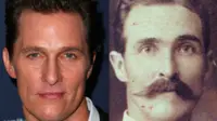 Matthew McConaughey dan kembarannya di abad ke-19, Dr. Andrew Sanders. (zap2it.com)