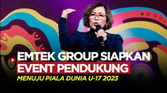 Berita video Elang Mahkota Teknologi (Emtek) resmi jadi pemegang hak siar Piala Dunia U-17 2023. Emtek Group persiapkan berbagai kegiatan pendukung menuju Piala Dunia U-17 2023.