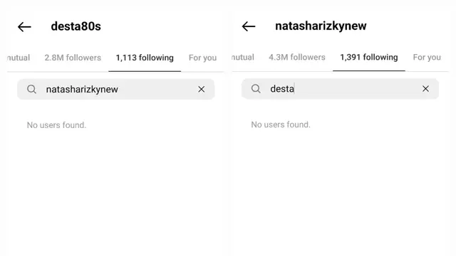 Instagram Desta dan Natasha