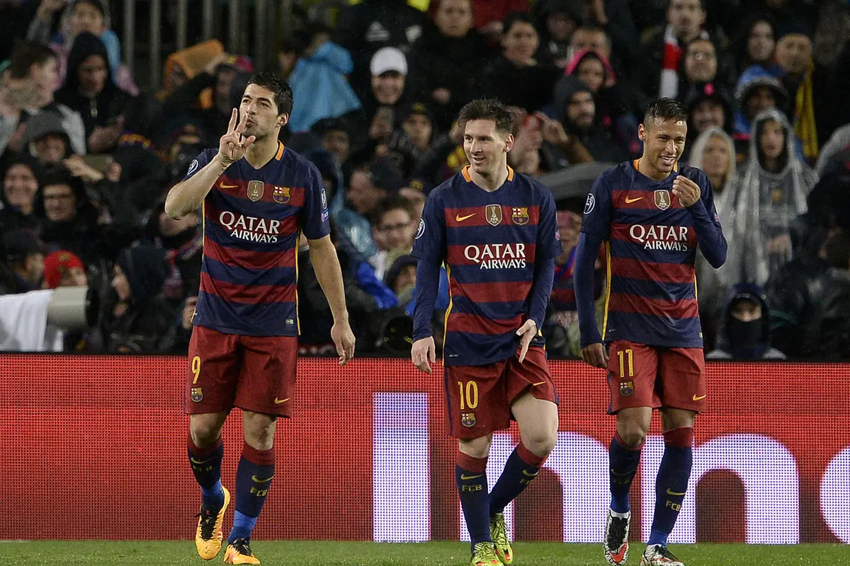 Lionel Messi, Luis Suarez, dan Neymar